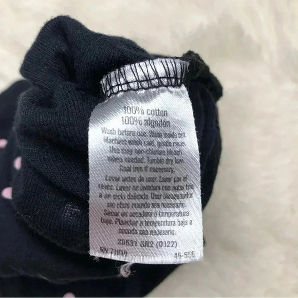 Gerber Onesie Diaper Shirt  Polka Dots Black / Pink Size Newborn - Picture 8 of 16